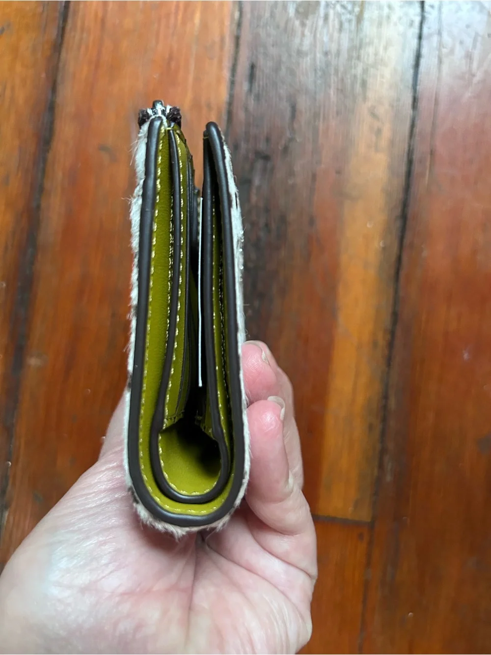 kate spade Haircalf Small L-zip Wallet